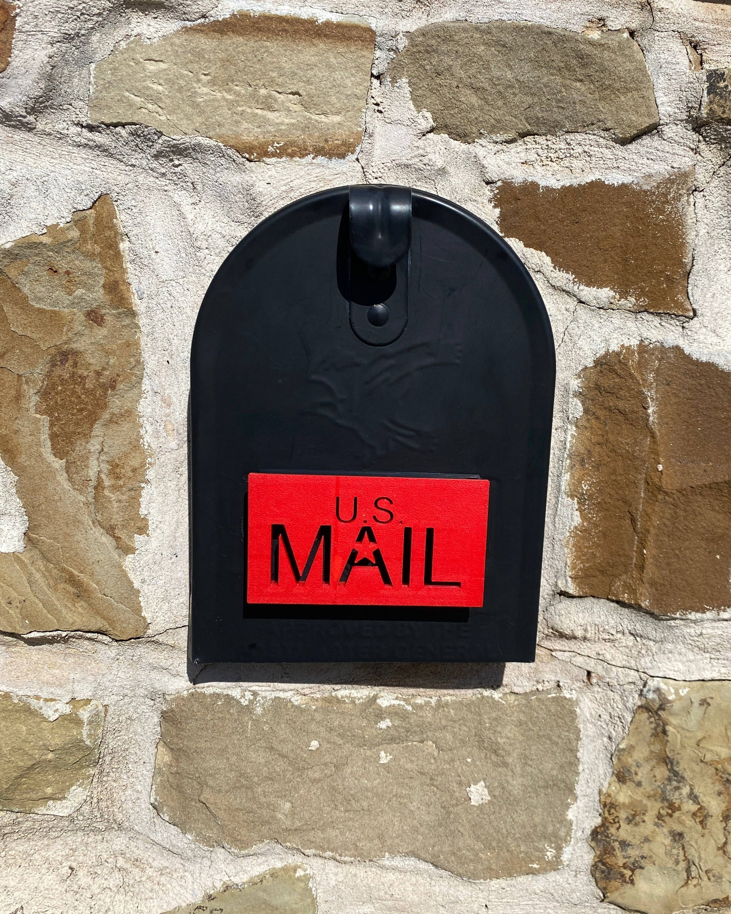 US MAIL Mailbox Flag for Stone or Brick Mailboxes